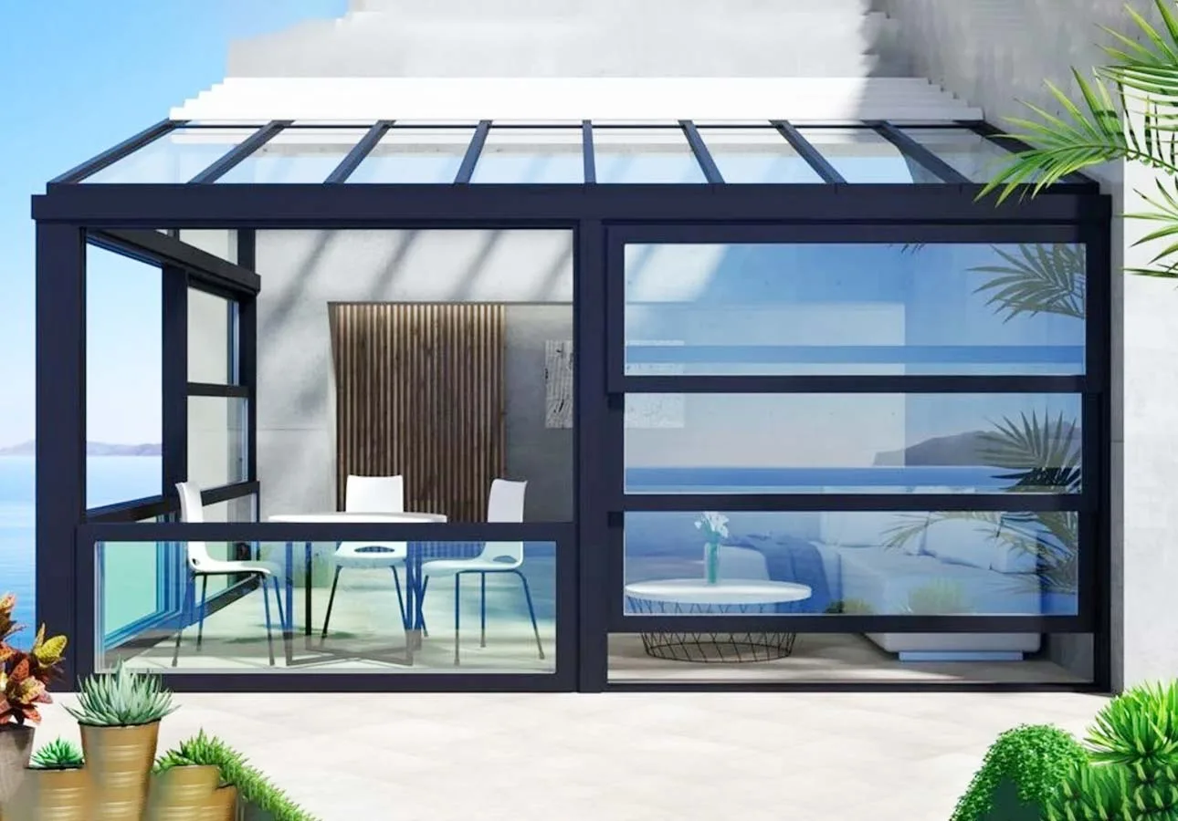 Aluminium-Vertical-Sliding-Glass-Guillotine-System-Garden-Patio-Veranda-Doors-UK-London