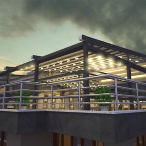 Electric-Retractable-Pergola-with-LED-Lights-and-Motorized-Roof-Commercial-Retractable-Awnings-UK