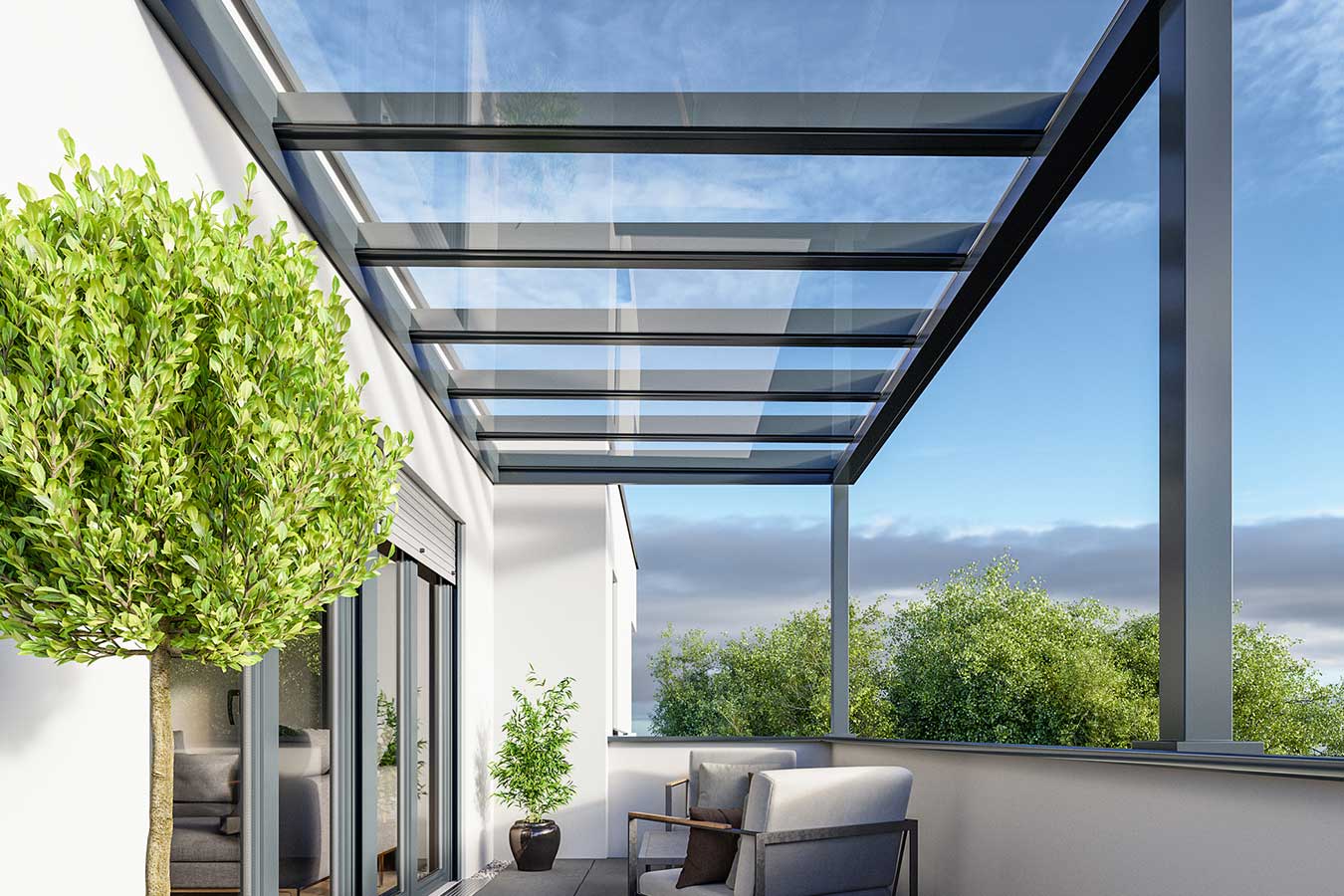 Fixed Glass Roof Veranda UK LONDON LOCAL Company near me