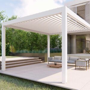 Pergola-with-Retractable-Sliding-Aluminium-Louvered-Roof-for-Veranda-and-Garden