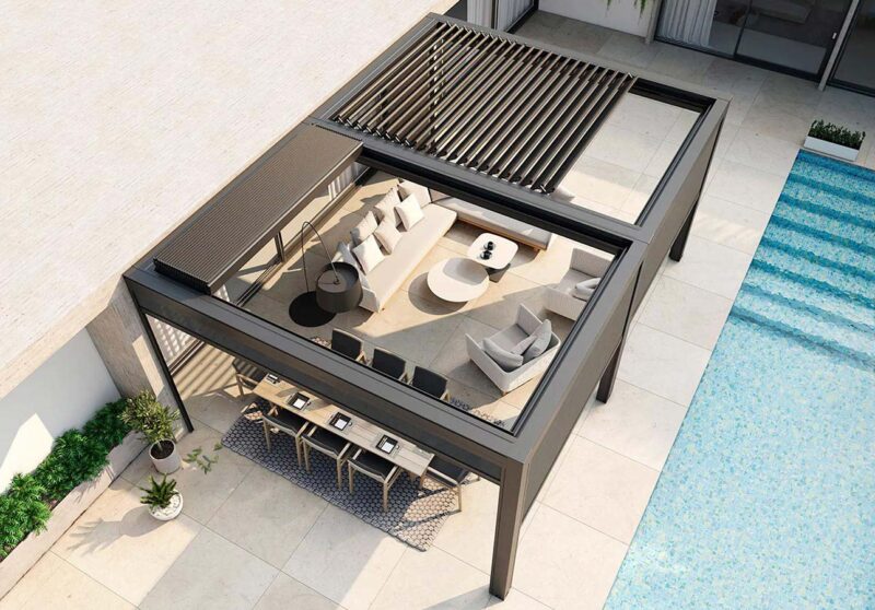 Pergola-with-Retractable-Sliding-Aluminium-Louvered-Roof-for-Veranda-and-Garden