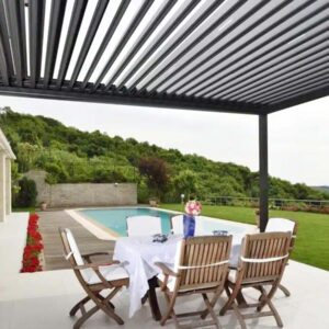 Pergola-with-Retractable-Sliding-Aluminium-Louvered-Roof-for-Veranda-and-Garden