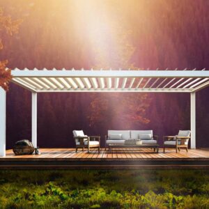 Pergola-with-Retractable-Sliding-Aluminium-Louvered-Roof-for-Veranda-and-Garden