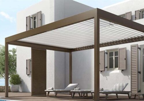 Bioclimatic Retractable Aluminium Pergola