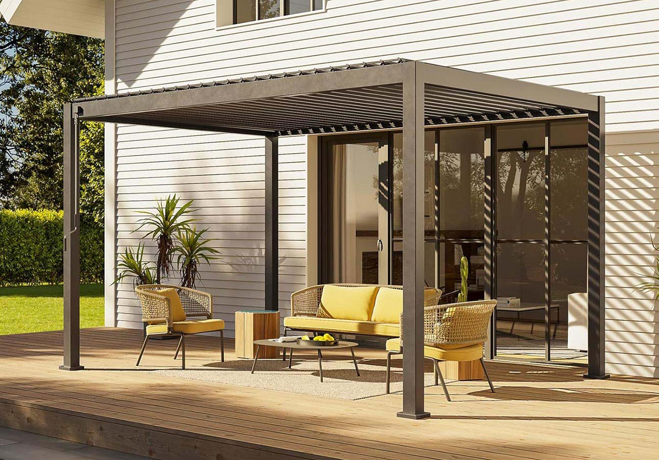 Louvred Retractable Roof Bioclimatic Pergola