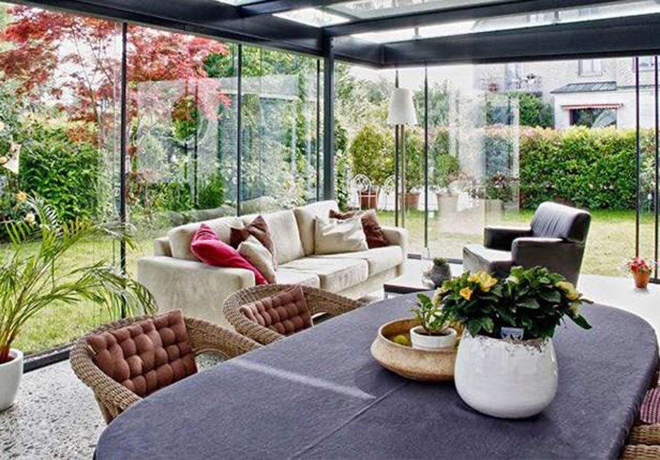 Frameless Sliding Glass Doors for Seamless Patio - Veranda 4 Bifolding-patio-doors-External-premium-Folding-Doors-UK-London-Local
