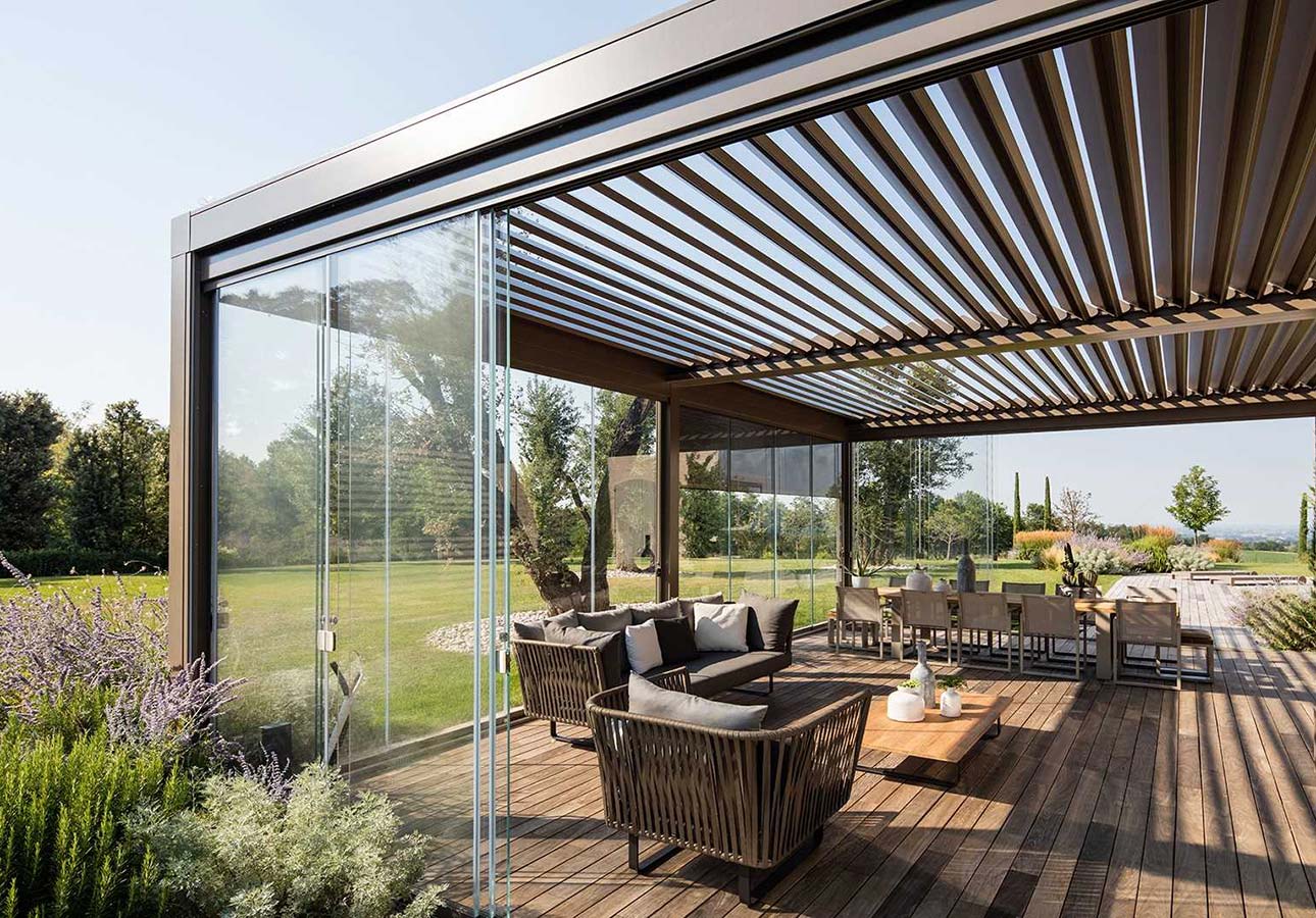 Frameless Sliding Glass Doors for Seamless Patio - Veranda 3 Bifolding-patio-doors-External-premium-Folding-Doors-UK-London-Local