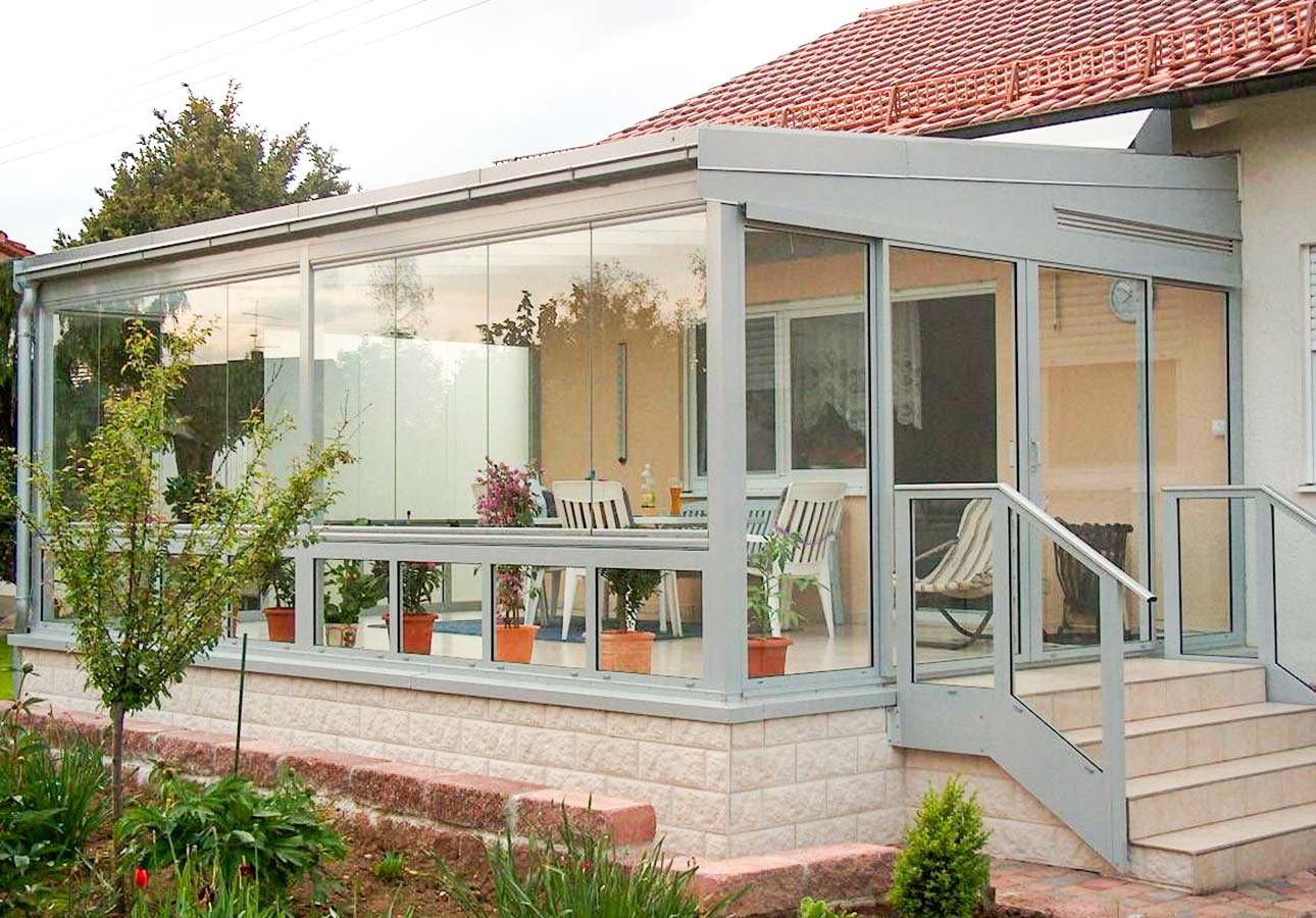 Frameless Sliding Glass Doors for Seamless Patio - Veranda 18 Glass-Retractable-Roof-System--glass-opening-roof-UK