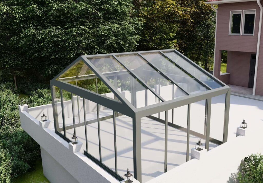 Fixed Glass Roof Pergola - Elegant Outdoor Roof Solutions 9 Glass-Roof-Pergola-Custom-Fixed-Glass-Roof-UK