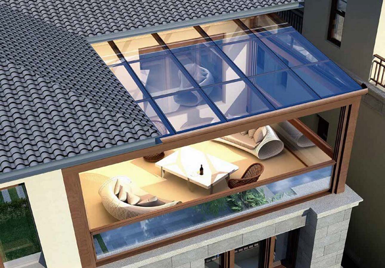 Fixed Glass Roof Pergola - Elegant Outdoor Roof Solutions 14 Glass-Retractable-Roof-System--glass-opening-roof-UK