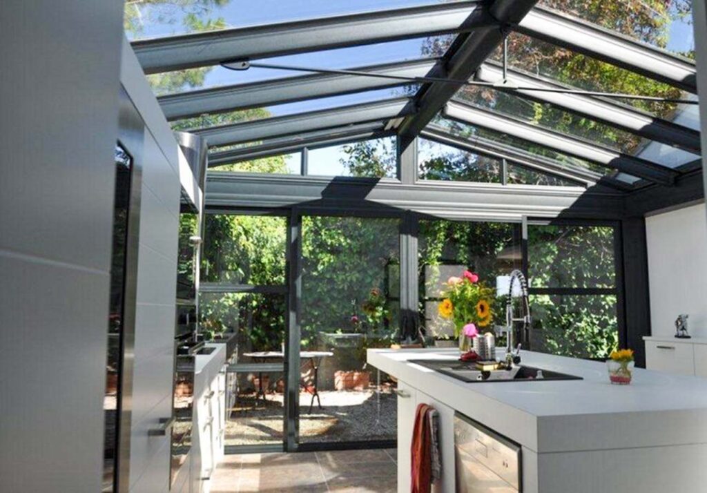 Fixed Glass Roof Pergola - Elegant Outdoor Roof Solutions 10 Pitched-glass-roof-extension-Fixed-Glass-Roof-Pergola-Garden-Glass-Veranda-UK