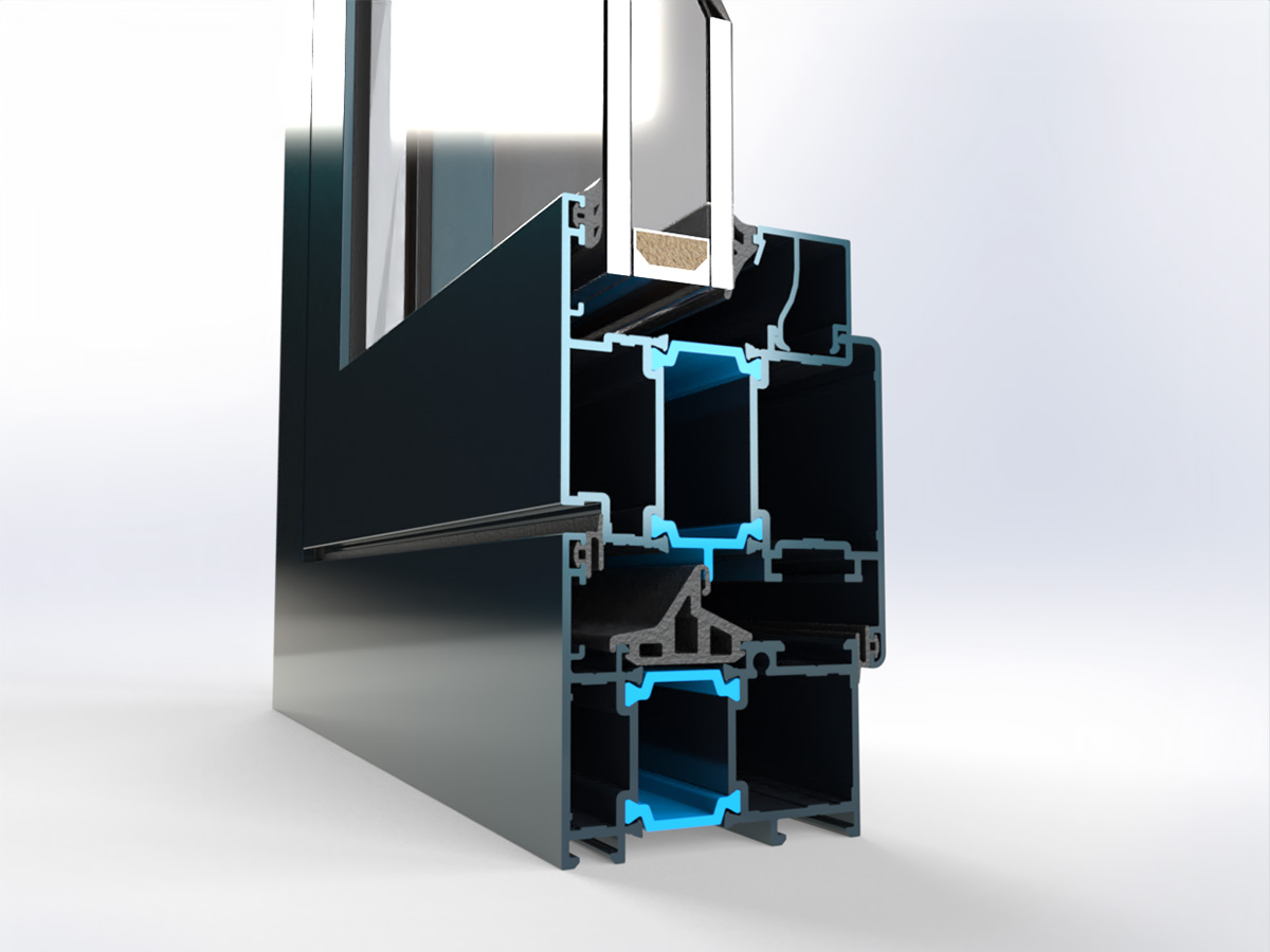 Thermal break Aluminium Sliding - Aluminium-Sliding-Patio-Doors-Systems-UK-London