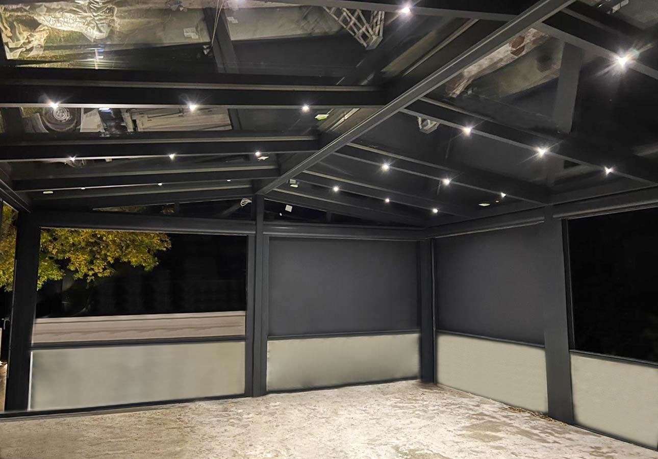 pitched-glass-roof-extension-Fixed-Glass-Roof-Pergola-Garden-Glass-Veranda-UK