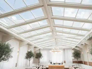 Commercial-Retractable-Glass roof Sliding Glass Roof Systems London UK