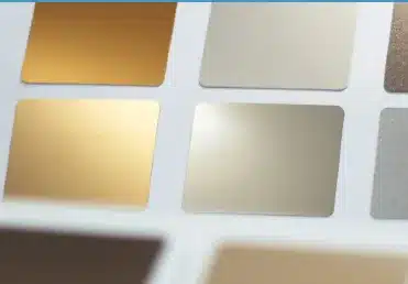 Anodised metallic finish options for aluminium profiles