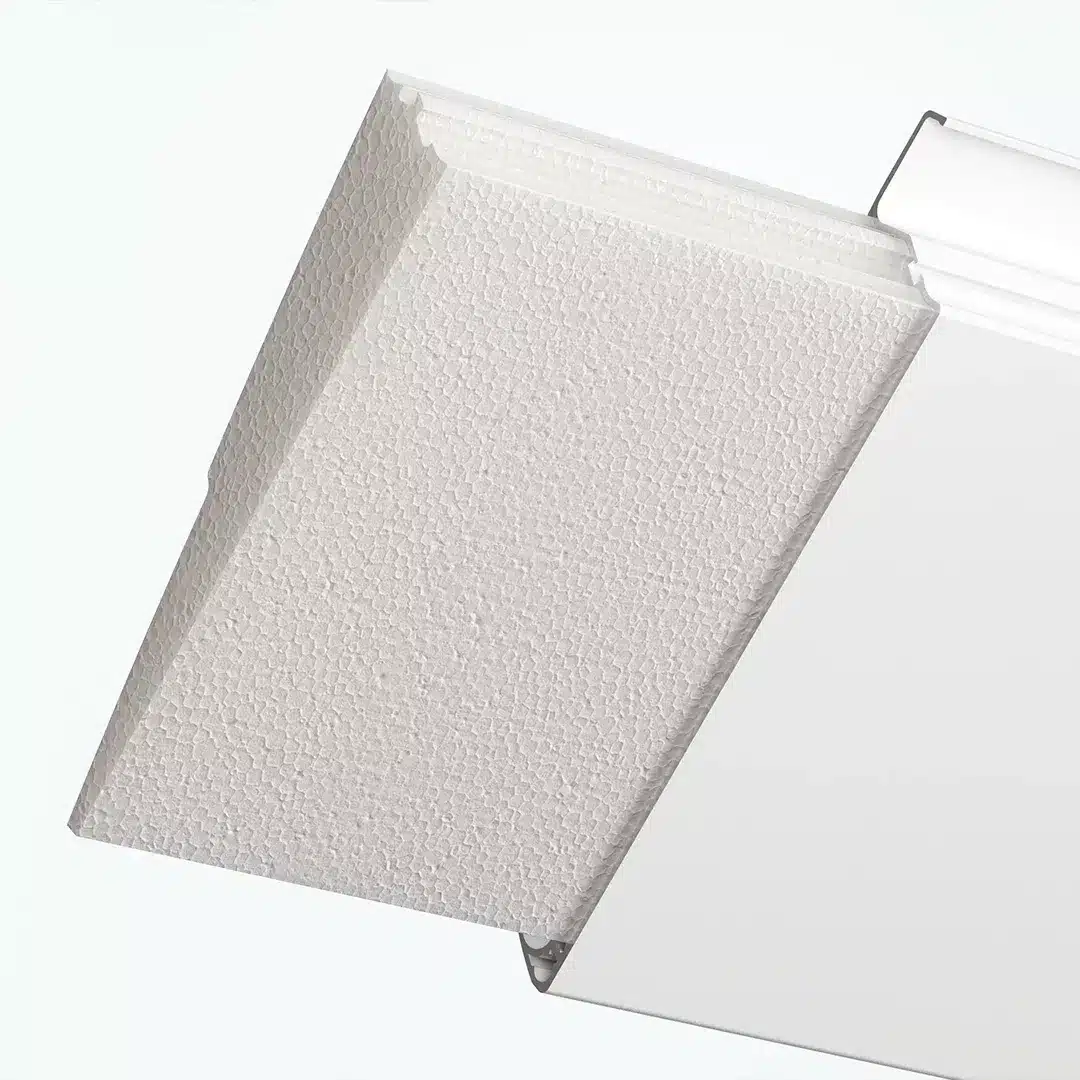 Insulated louvre blade panels with double gaskets