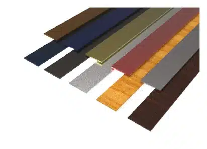 Aluminium colour and woodgrain options for zip screens